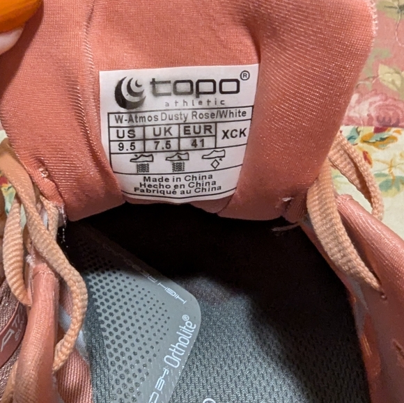 Topo Atmos Road Neutral High Cushion Wide Toe Box women's size 9.5 Euro size 41 - Picture 5 of 11